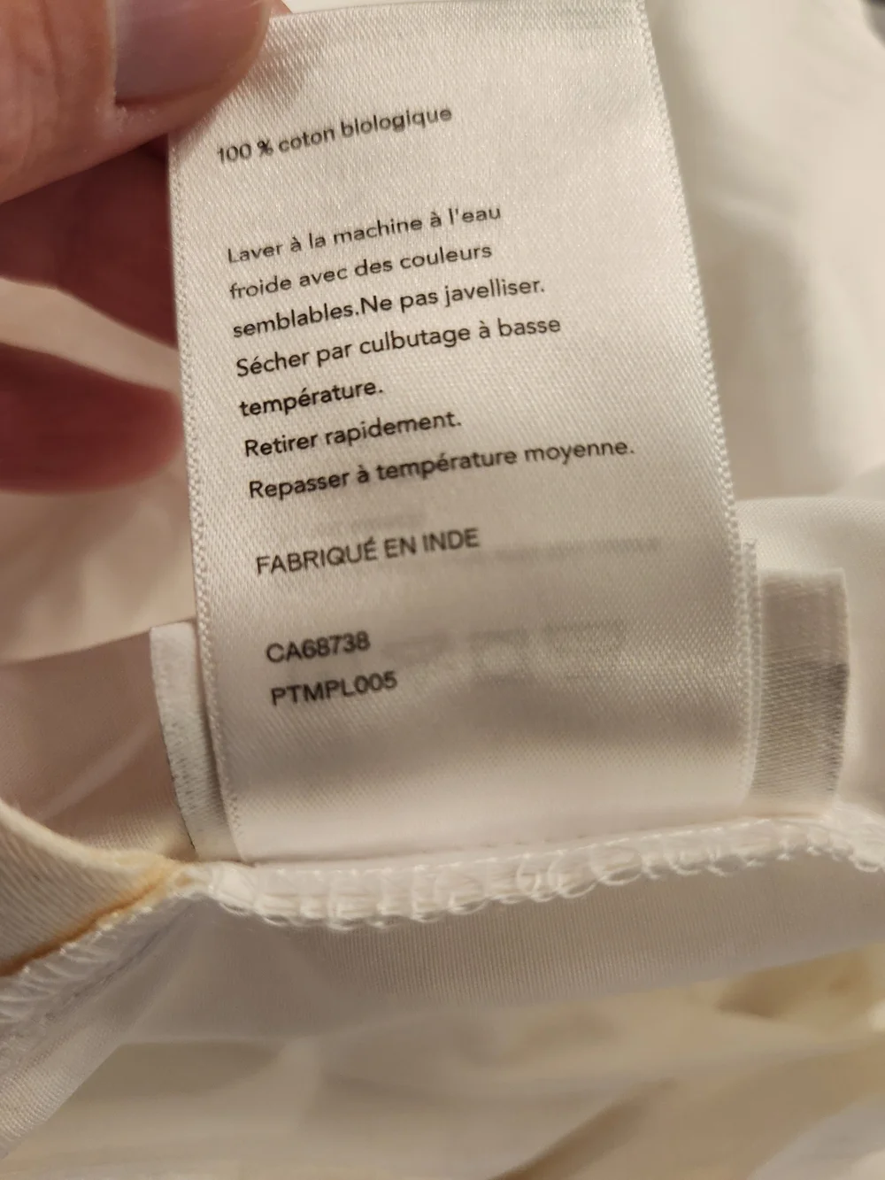 Quince Organic Crisp Percale Duvet Cover White Full Queen NWOT